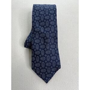 Joseph Abboud Blue with Gray Paisley Pattern 100% Silk Slim Tie NWOT